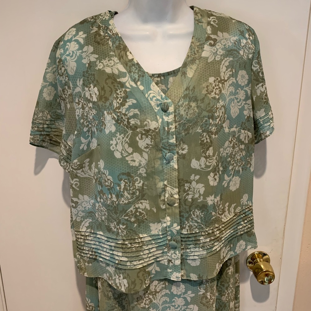 Kari of New York spring dress & jacket set.  10.